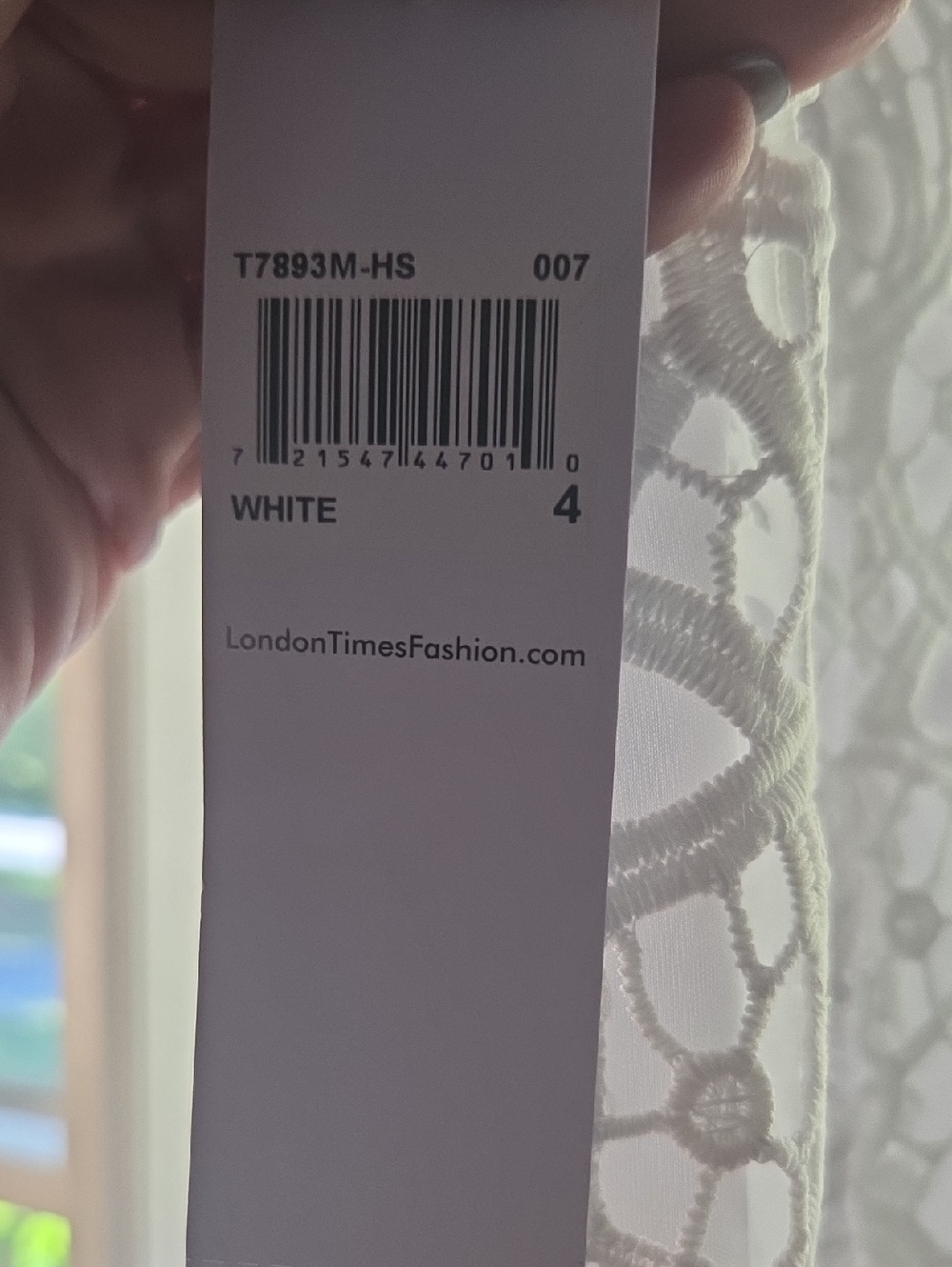 London Times White Floral Lace Mini Dress Size 4 - Picture 5 of 14